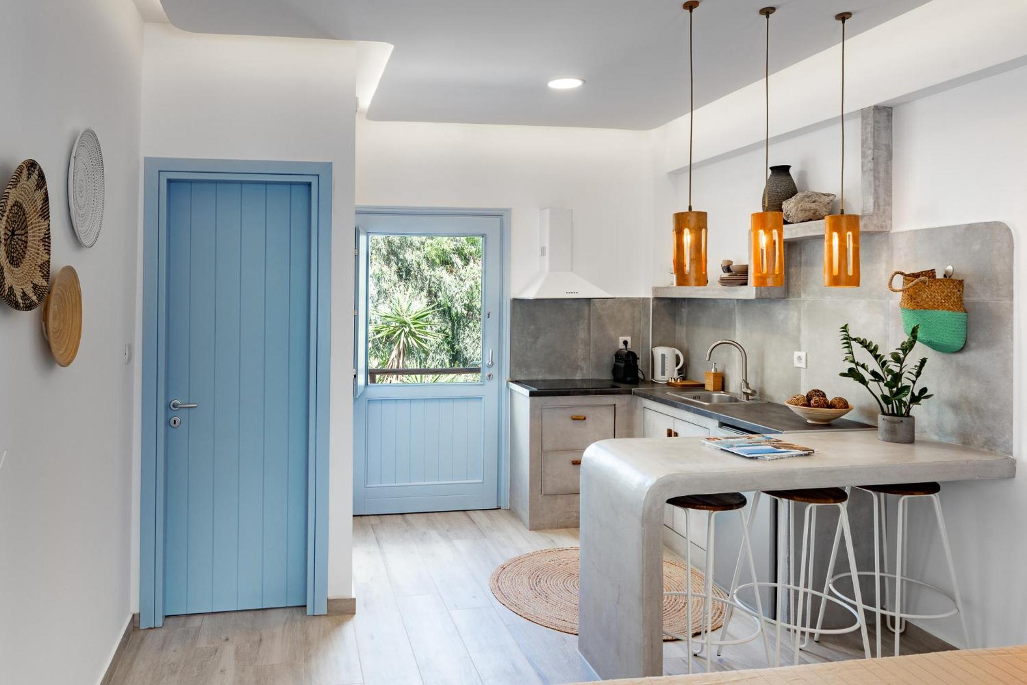 Light Blue Window Kamari Apartment ภายนอก รูปภาพ